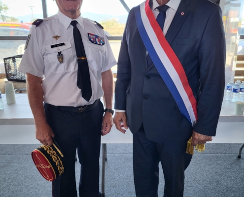Le senateur Jean Sol qui assiste regulierment aux ceremonies en hommage aux sapeurs pompiers morts au feu