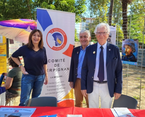 Norbert Zablith- vive president en charge du patrimoine memoriel avec Chantal Bruzy- vice presidente du comite